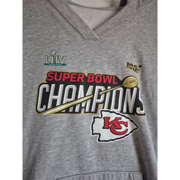 Fanactics KC Super Bowl Victory Women XL Hoodie Kangaroo pocket Warm Athleisure - Picture 2 of 9